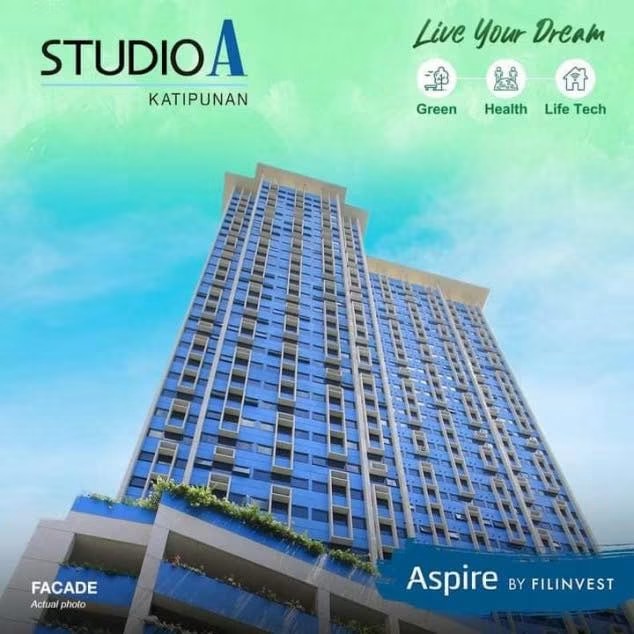 Studio Unit for Sale in Studio A in UP and Ateneo